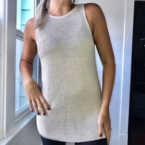 White House Black Market Metallic Sweater